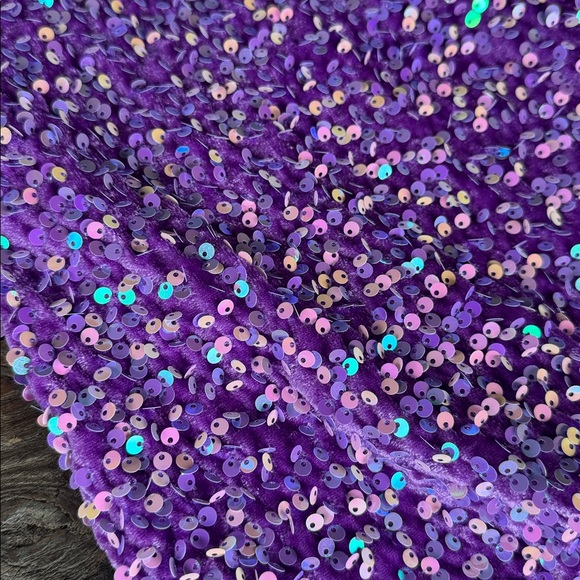 Catchall Alexandra velvet sequined one shoulder bodycon midi dress NWT size M - Picture 11 of 11